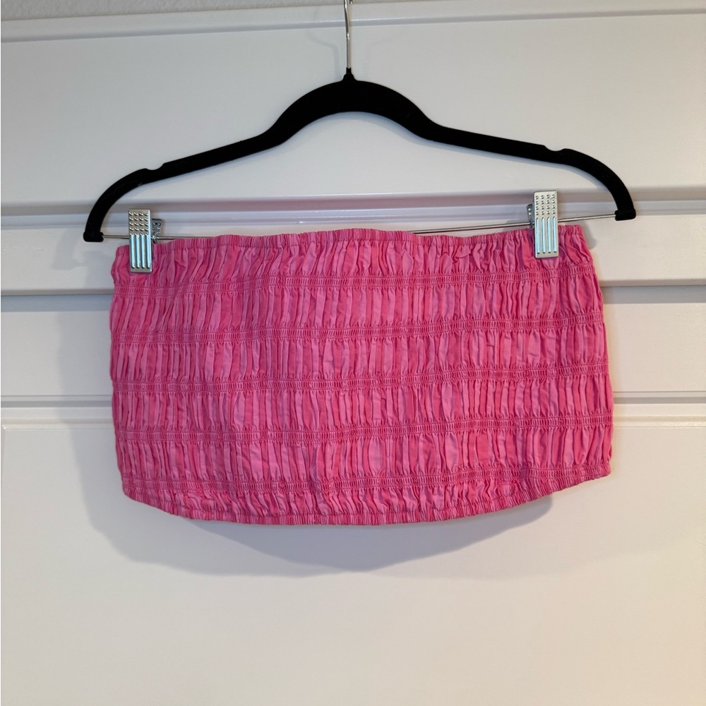 5/$25 A New Day Smocked Tube Crop Top EUC